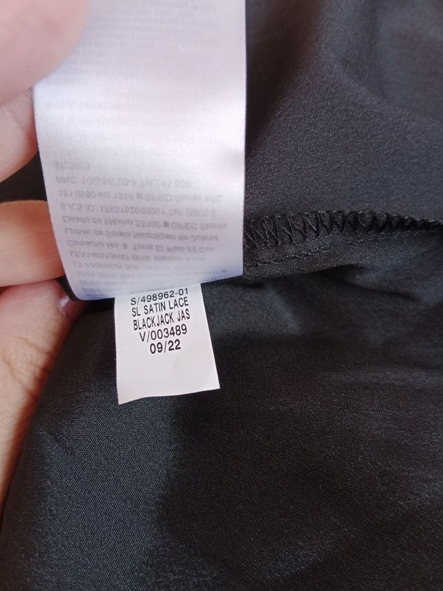 Vestido Old Navy negro elegante seda