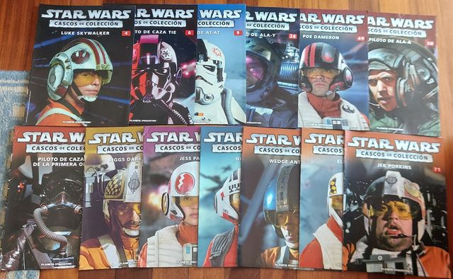 LOTE FASCICULOS STAR WARS CASCOS PILOTOS