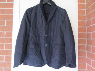 GIACCA BLU REVERSIBILE INTERNO NYLON IMBOTTITO - T