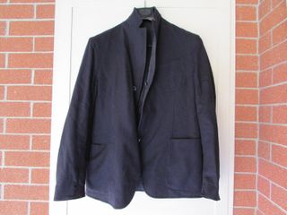 GIACCA BLU REVERSIBILE INTERNO NYLON IMBOTTITO - T