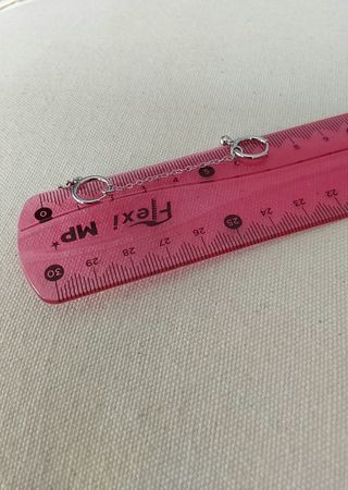 Pendientes aro de cadena plata 925