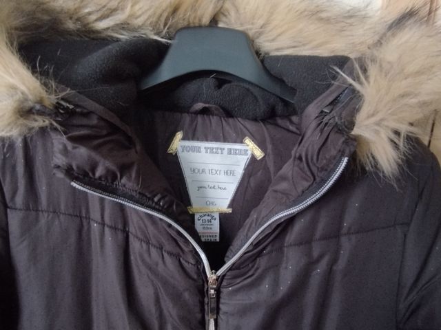 Plumífero negro talla 13-14