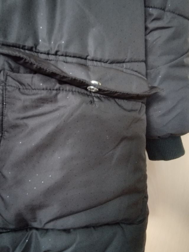 Plumífero negro talla 13-14