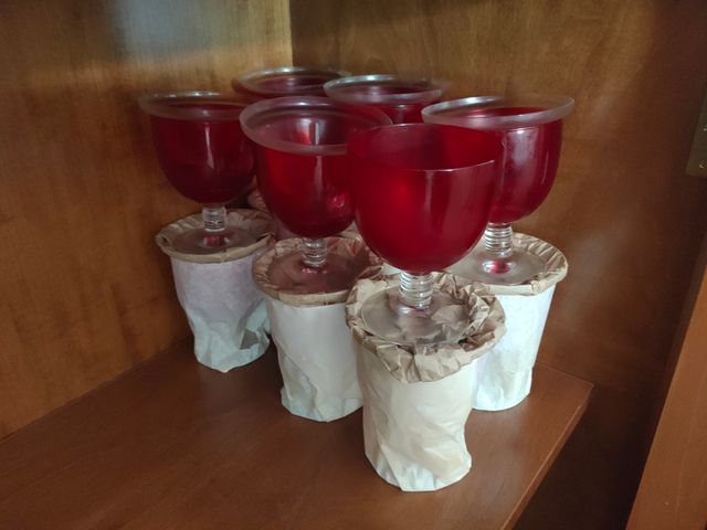 Copas para coctel gambas vintage