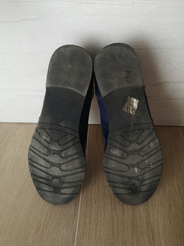 Zapatos Oxford azul marino 36 como nuevos