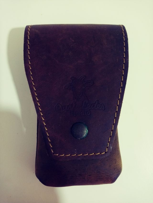 Cartera para puros de piel