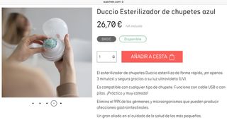 🚼DUCCIO ESTERILIZADOR CHUPETES PORTATIL SUAVINEX🚼
