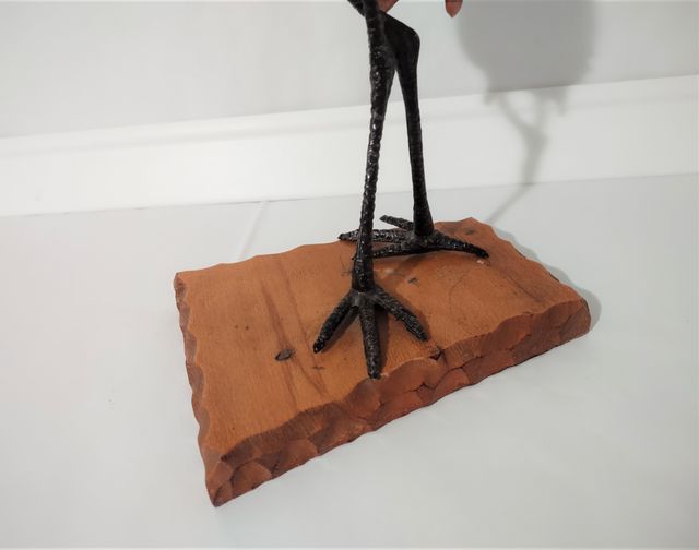 Cicogna in legno stile Aldo Tura ( Cigùena)