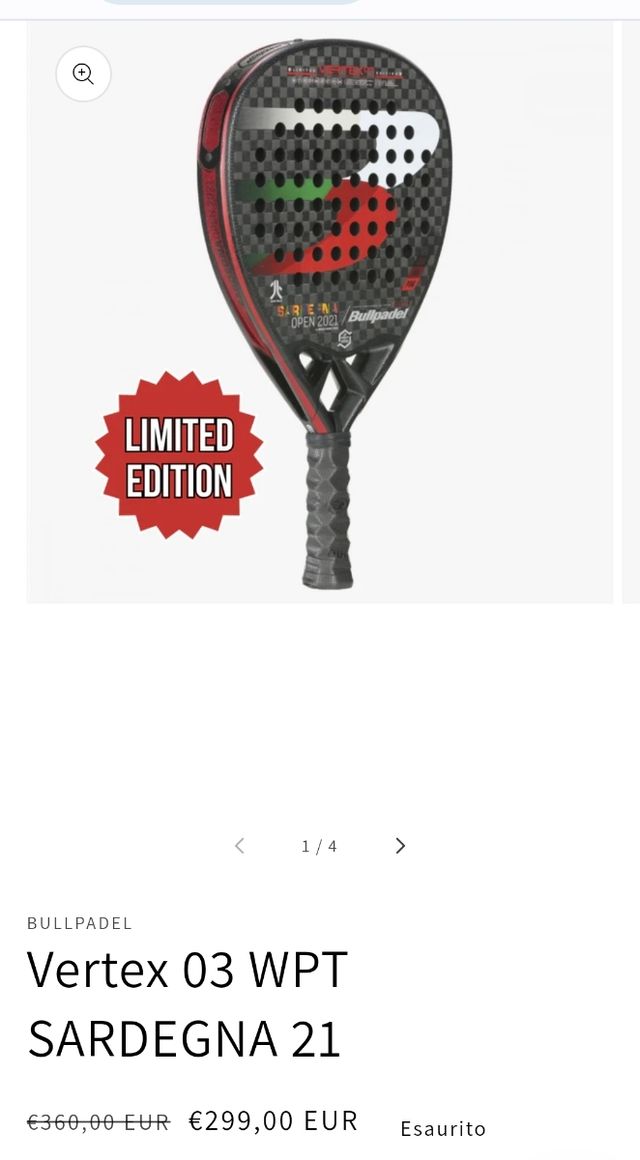 Pala vertex 03 edizione limitata 2021