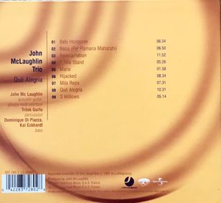 John McLaughlin Trio - Qué Alegria