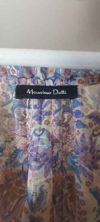 Camisa seda Massimo Dutti 