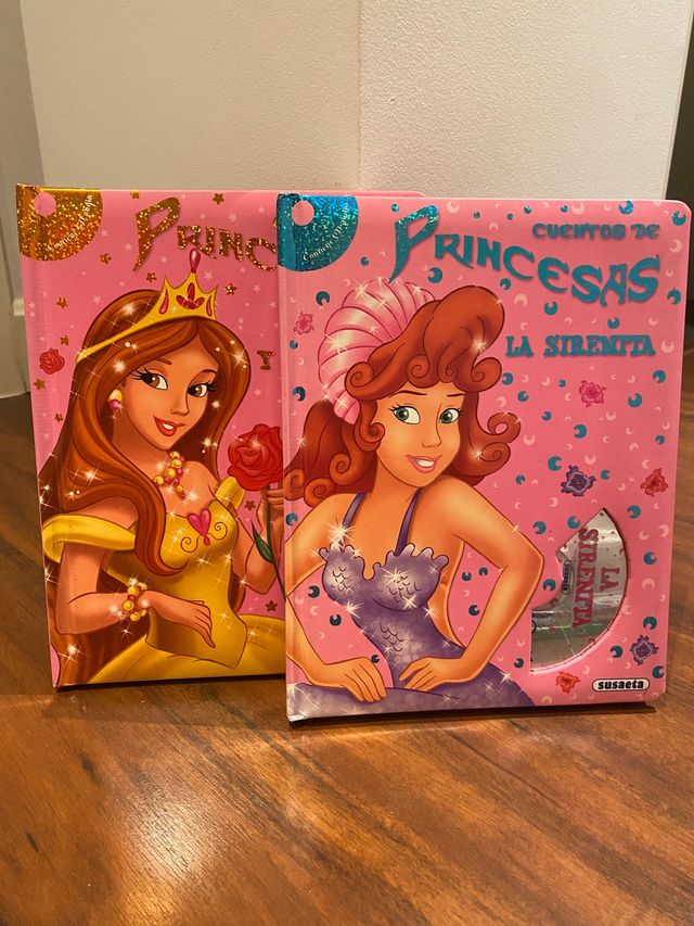 Pack de libros de princesas disney con CD