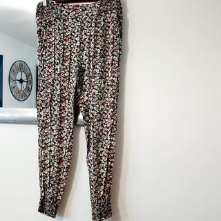 Pantalón Ancho Mujer Boho Flores T.M
