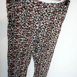 Pantalón Ancho Mujer Boho Flores T.M