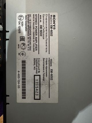 Etapa potencia Sony Xplod 500W