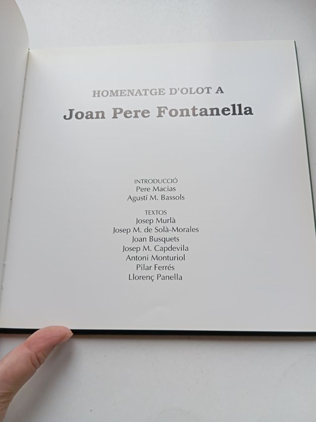 Homenatge d'Olot a Joan Pere Fontanella 