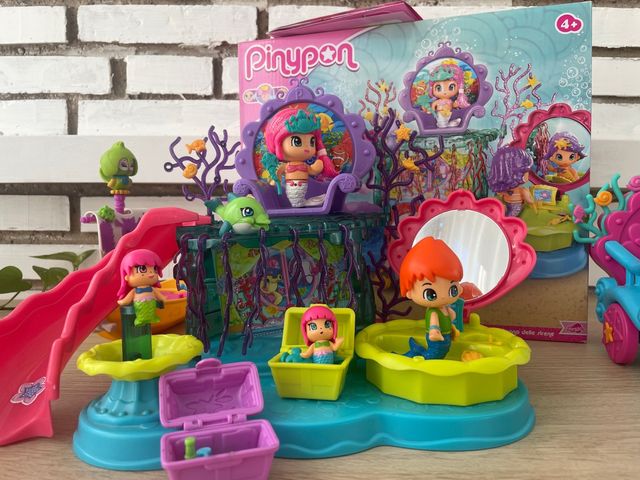 Los 3 JUEGOS)Reino de sirenas+barco pirata+carroza