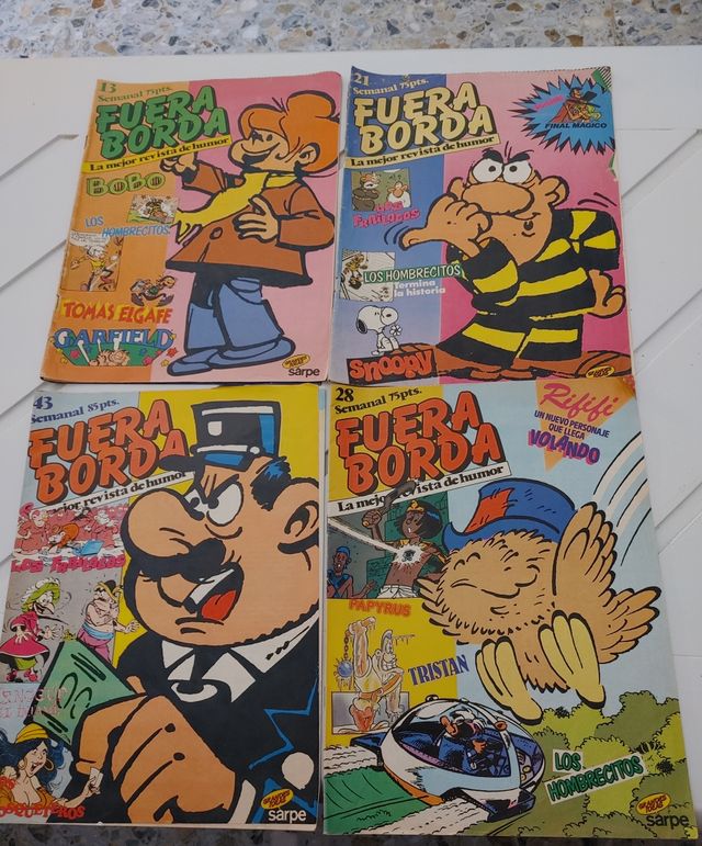 Fuera Borda lote cómics años 80