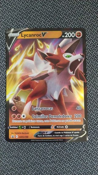 Carta pokemon Lycanroc V ps 200