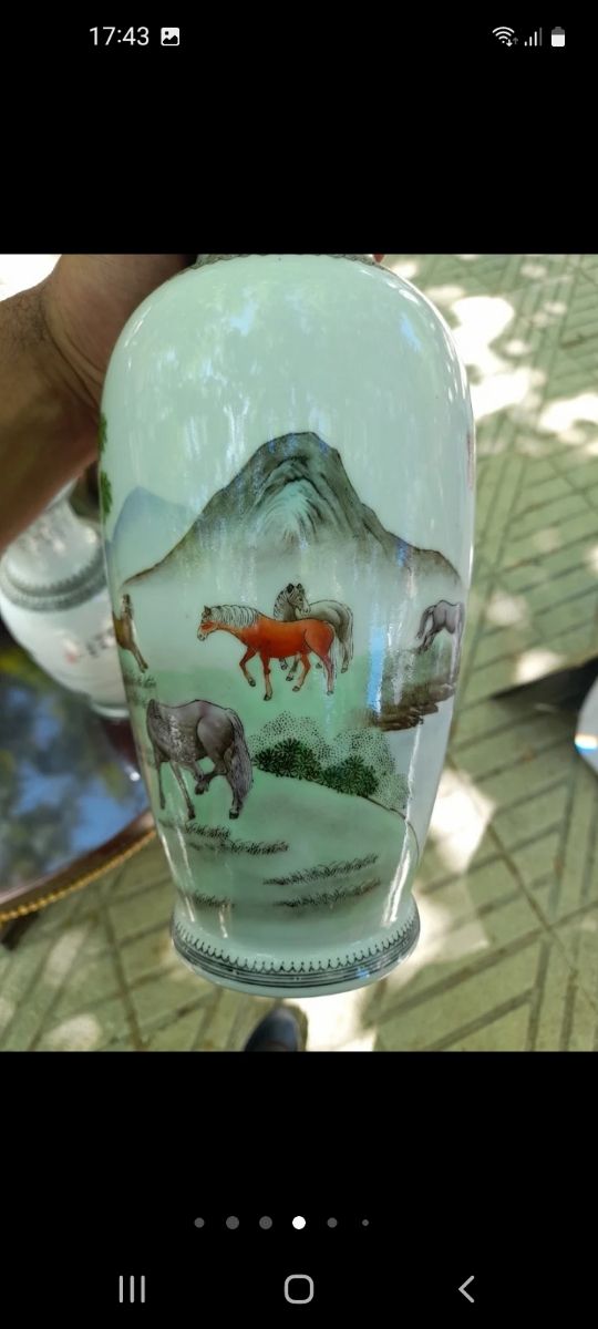 Pareja de jarrones chinos