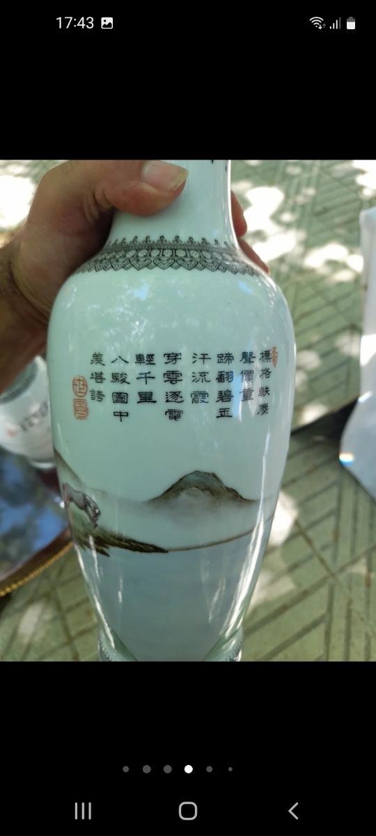 Pareja de jarrones chinos