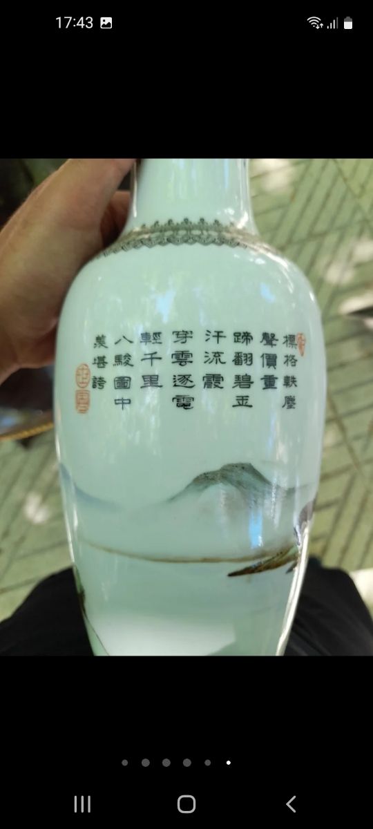 Pareja de jarrones chinos