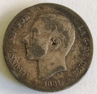 Falsa de Época, 1 Peseta de 1881