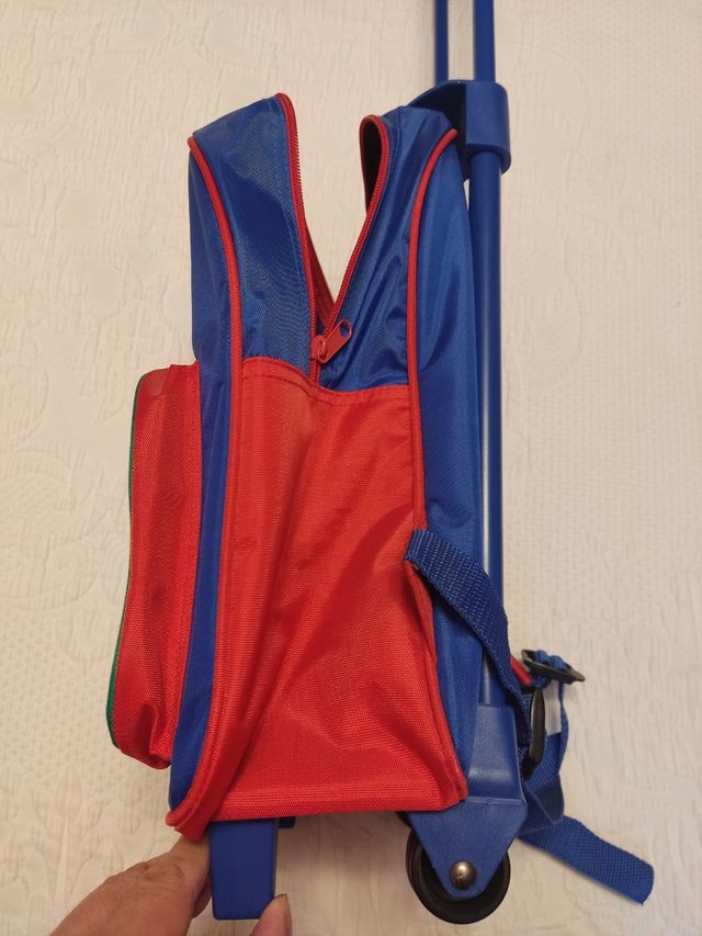 Mochila ruedas niño.