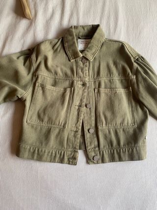 chaqueta vaquera verde 