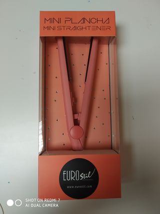 Plancha de pelo de viaje mini.