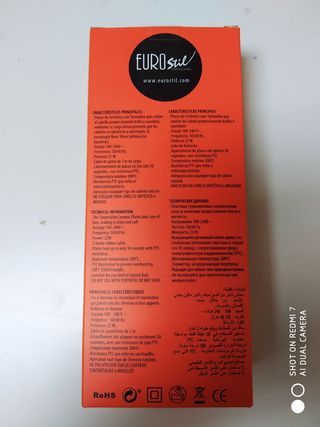 Plancha de pelo de viaje mini.