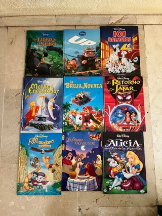 Colección 9 libros películas cine Walt Disney
