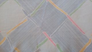 Colcha azul con volante 