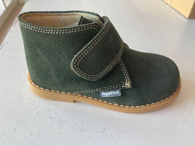 Stivaletti in pelle verde, TAGLIE DISPONIBILI dalla 20 alla 34