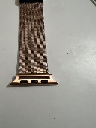 correa milanesa Apple Watch.      (color oro rosa)