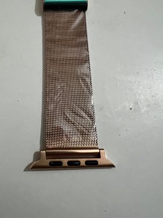 correa milanesa Apple Watch.      (color oro rosa)