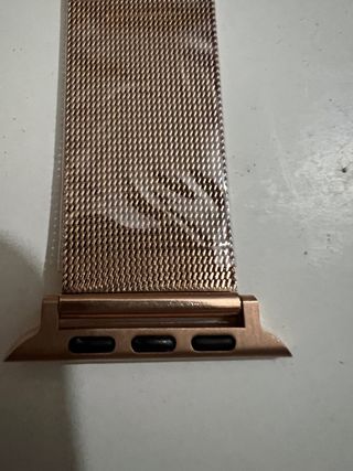 correa milanesa Apple Watch.      (color oro rosa)