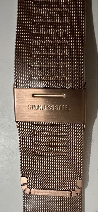correa milanesa Apple Watch.      (color oro rosa)