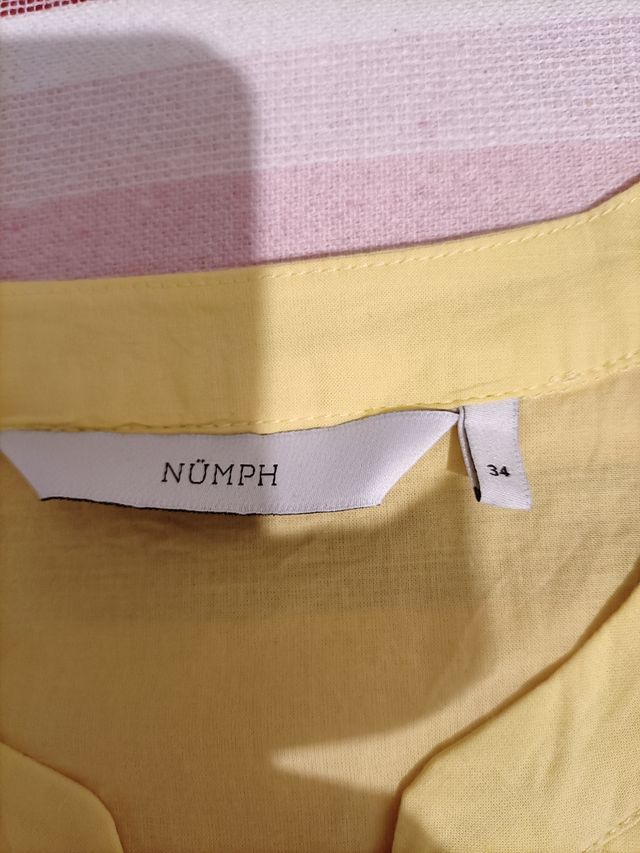 Camicia gialla senza maniche taglia M