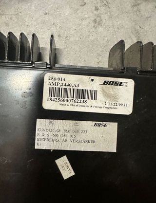 Bose etapa y altavoces Audi S3 8L