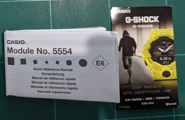 Manuales de Relojes Casio G-shock