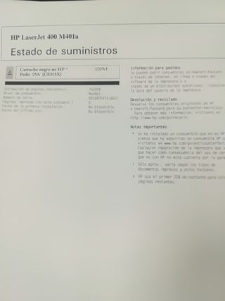 impresora oficina laser HP 