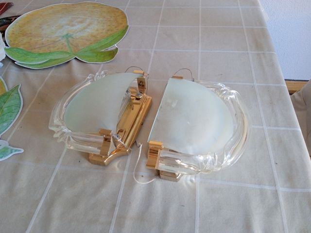 dos preciosas lámparas de pared