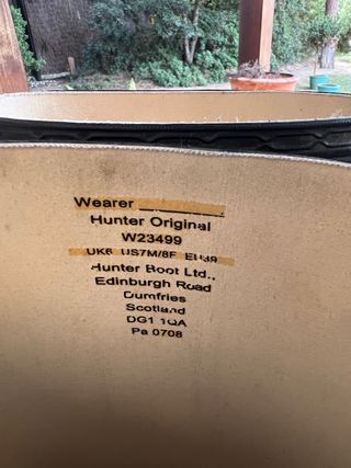 Botas Hunter 39 mujer