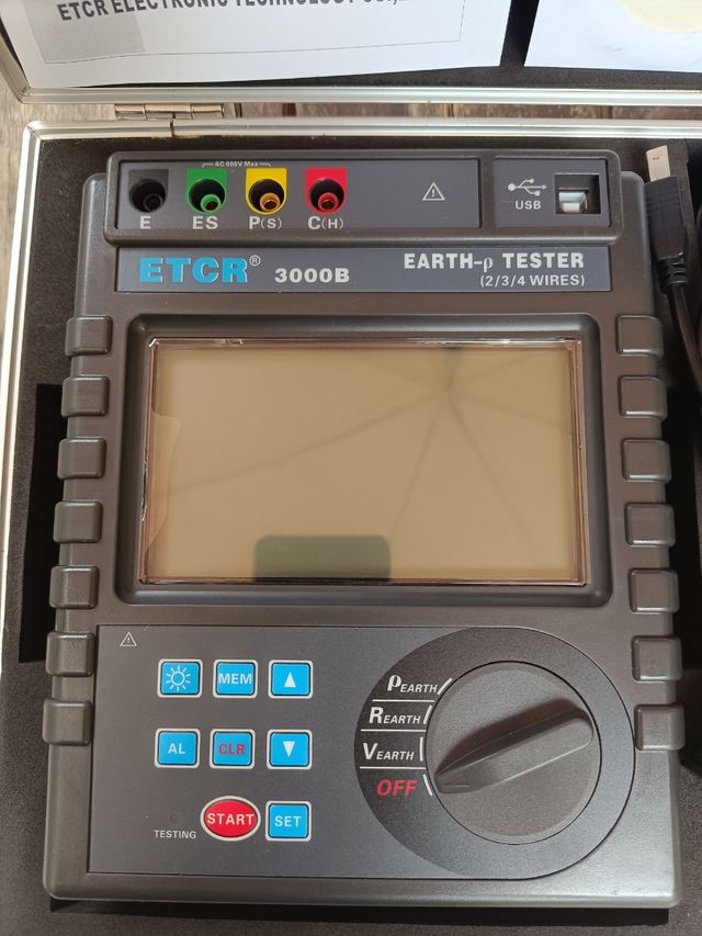 Probador de resistencia Pantalla LCD