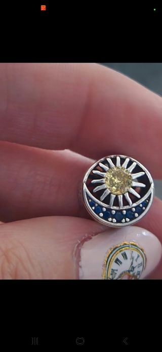 Charm pluma plata multicolor