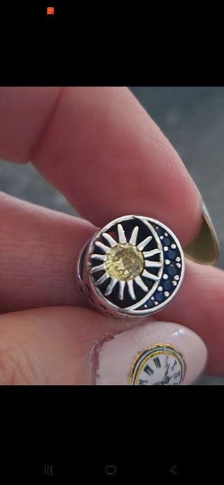 Charm pluma plata multicolor