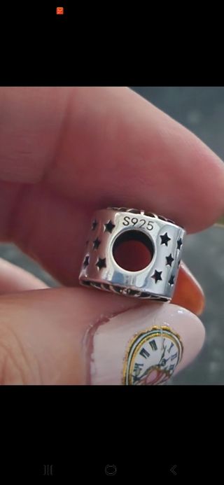 Charm pluma plata multicolor