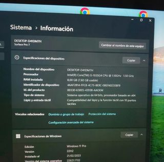 Ordenador Microsoft Surface Pro 7