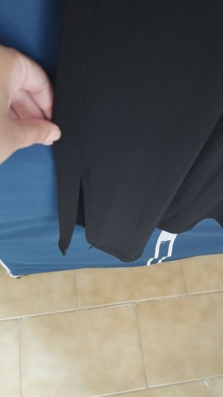 vestido negro cuello escote estilo chino asiático